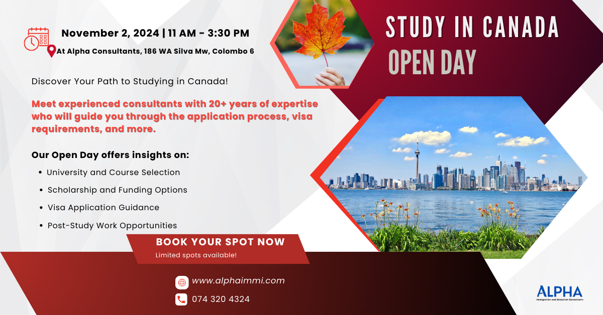 Study in Canada Open Day November 2
